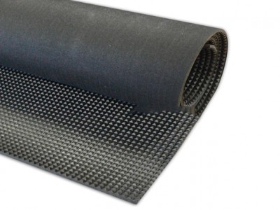 Diamond patterned rubber sheet