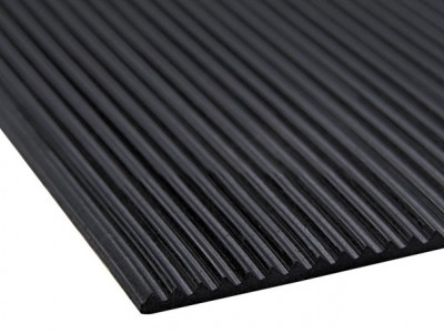 Fine striped rubber sheet