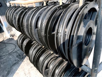 Rubber friction plate